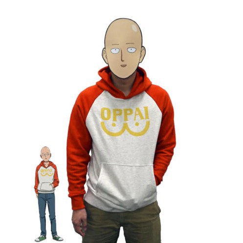 Áo Hoodie Cosplay Nhân Vật Saitama Trong ONE PUNCH MAN