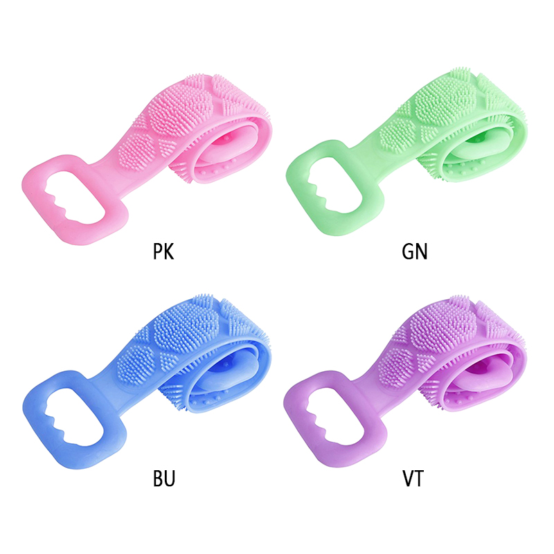Scrubbing Silicone Bath Towel Bathing Back Massage Bathing Brush Wholesale Environmental Friendly YKT
