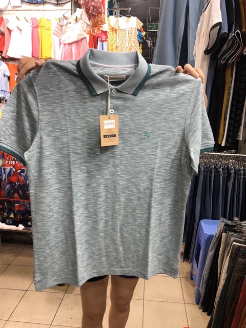 ÁO THUN NAM SIZE ĐẠI CỔ BẺ MÀU TRƠN MỚI CẬP BẾN D | BigBuy360 - bigbuy360.vn