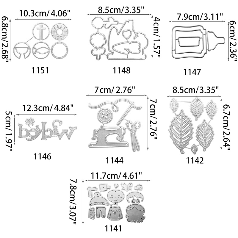 Cắt bằng thép carbon sc khuôn dập nổi bằng kim loại để làm thẻ scrapbooking