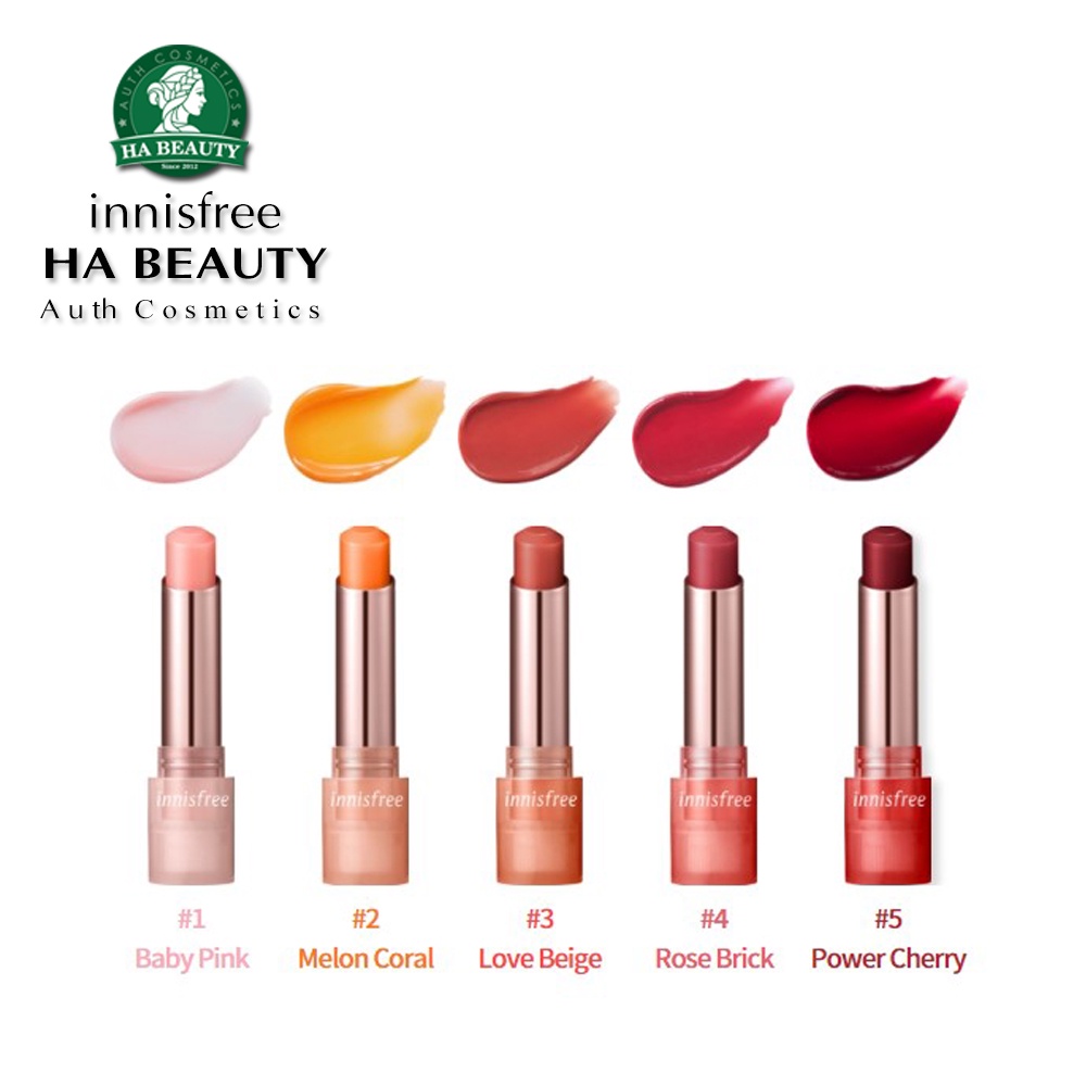 Son dưỡng môi có màu làm mềm môi innisfree Dewy Tint Lip Balm 3.2g