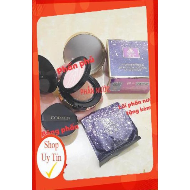 Phấn nước CORZEN 2lõi ( phấn nền + phấn khô ) tặng kèm lõi phụ | BigBuy360 - bigbuy360.vn