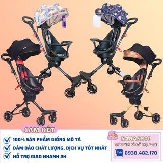 [Sỉ/Lẻ] Xe đẩy gấp gọn 2 chiều có mái che Baobaohao V5B