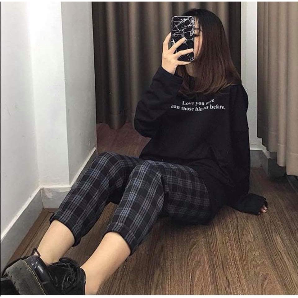 Quần unisex FANNEL caro - Plaid Pants đủ mẫu ảnh thật ( Cam kết hài lòng )