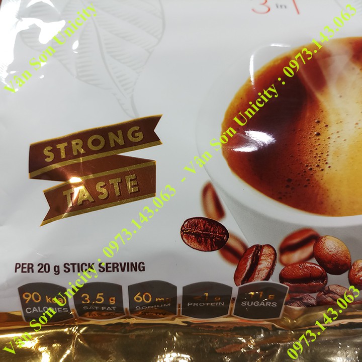 Cà phê sữa Arabica Trần Quang 480g (24 gói * 20g) Instant Coffee mix 3 in 1