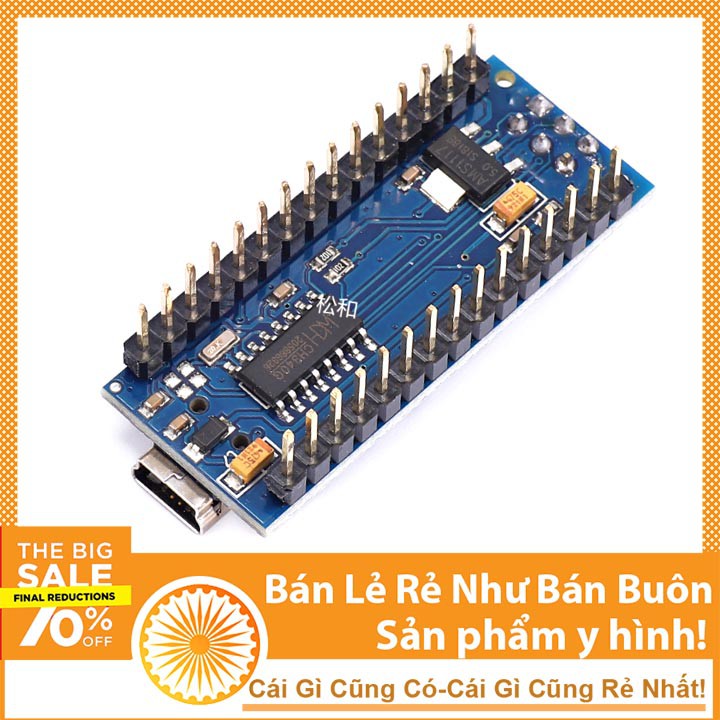 Kit Arduino Nano CH340 - Tặng Kèm Cáp Nạp Code