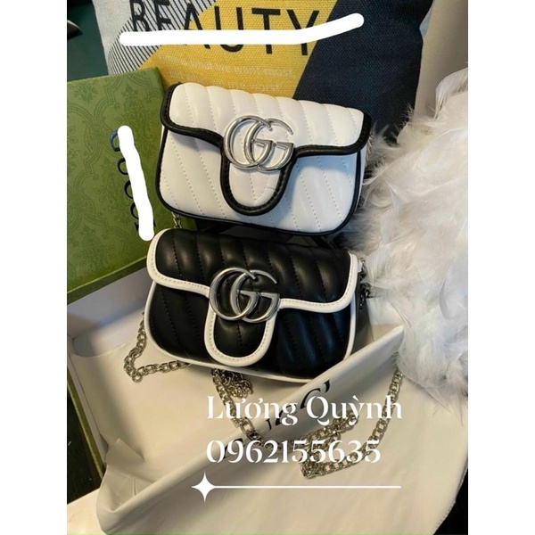 Túi Đeo Chéo GUXI MINI Da Mềm Có 1 Ngăn Đựng Vừa Điện Thoại,Dây Xích Có Thể Điều Chỉnh Ngắn Dài Tùy Minh Đeo Kẹp Nách