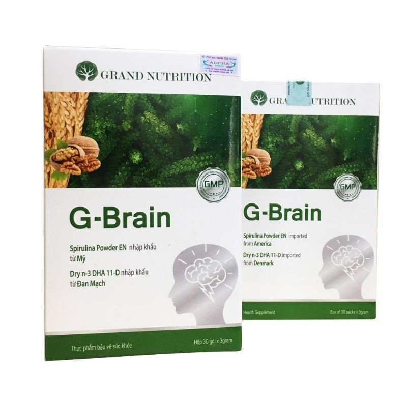 Gbrain - G-Brain - Ích Não Nhi OneBrain - Brain DHA - Sun IQ - hỗ trợ bổ não, sáng mắt, tăng đề kháng cho trẻ em