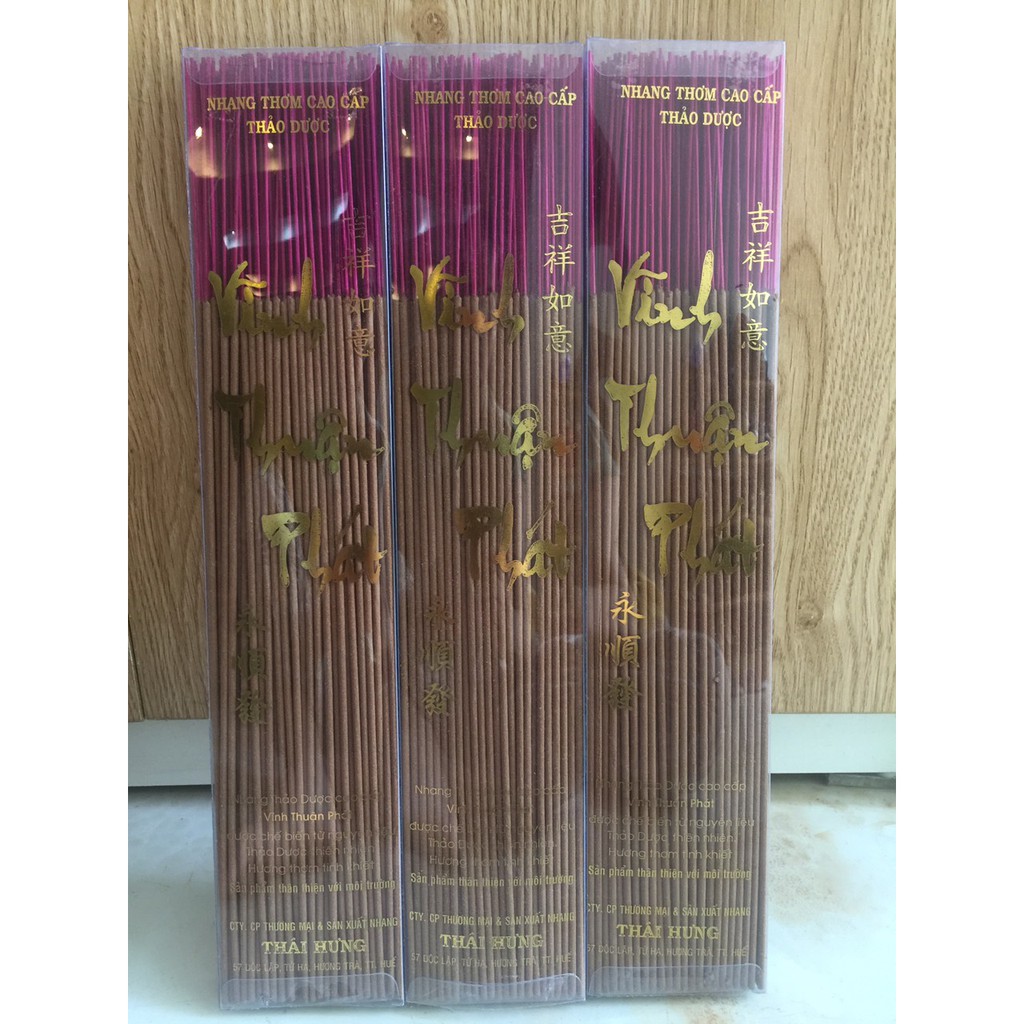 HƯƠNG TRẦM SẠCH: Hương Thảo Dược Cao Cấp  Vĩnh Thuận Phát  - 130 CÂY/DÀI 40 cm