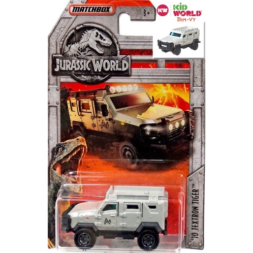 Xe mô hình Matchbox Jurassic World Series '10 Textron Tiger FMX14.