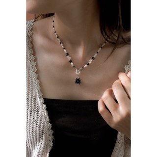 Vòng cổ Handmade Black Stone Collar HMVC08