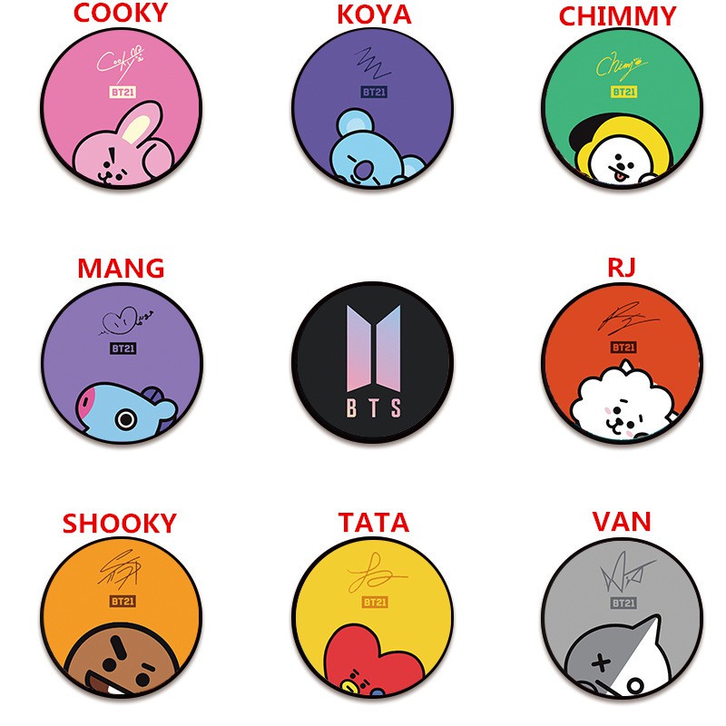 Phụ kiện giá đỡ điện thoại hình BTS bt21 | BigBuy360 - bigbuy360.vn