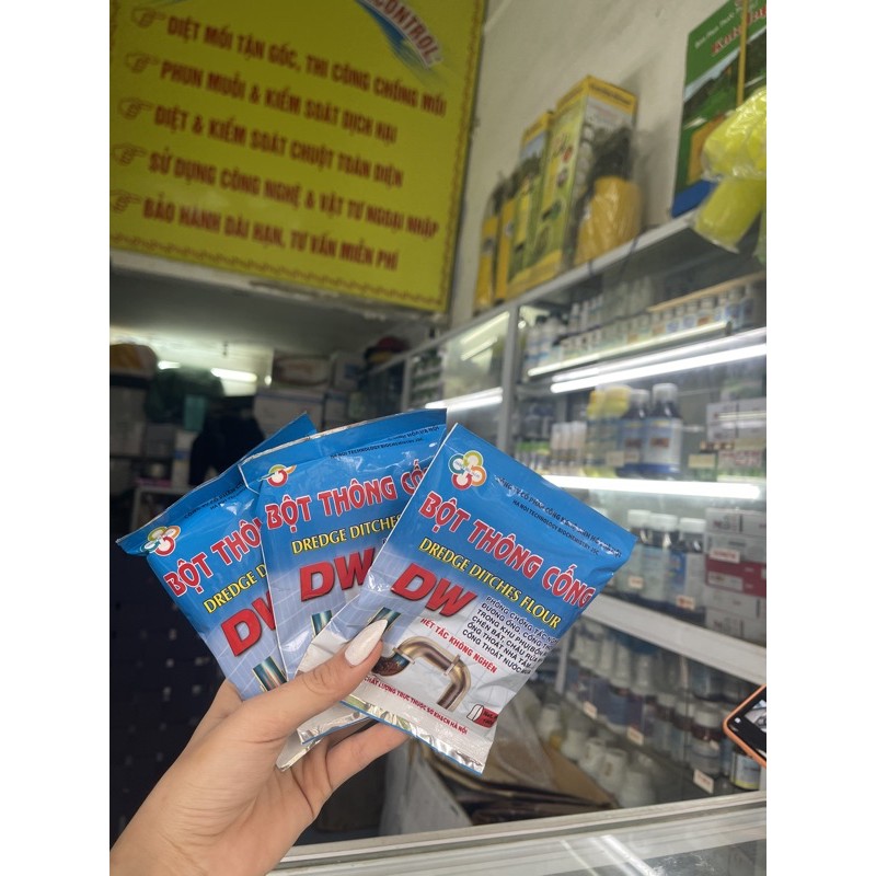 Combo 3 gói Bột thông cống DW