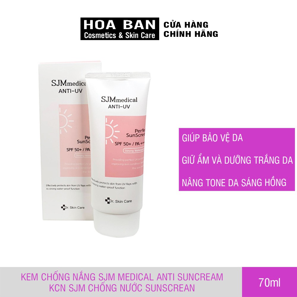 KEM CHỐNG NẮNG SJM MEDICAL ANTI SUNCREAM Kcn SJM Chống Nước Sunscrean