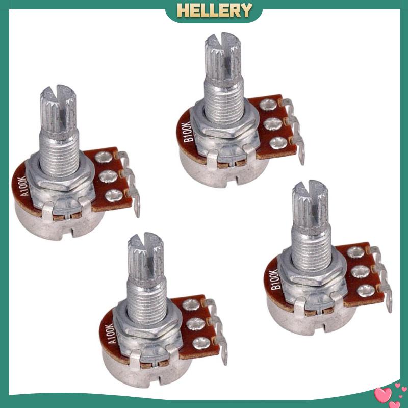 Chiết Áp Âm Thanh A100K &amp; B100K 18mm Chuyên Dụng Cho Đàn GUITAR / BASS
