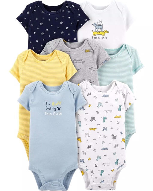 Set 3 body chip bodysuit Cater’s cộc tay hàng xuất dư xịn( mẫu ngẫu nhiên)