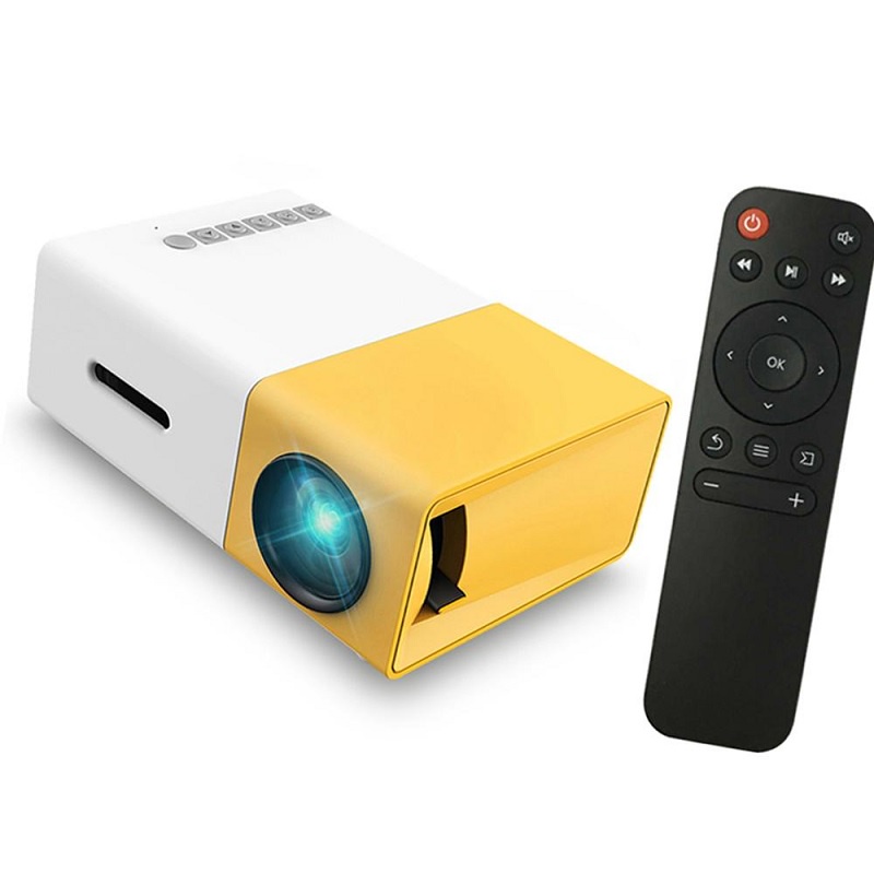 Máy Chiếu Mini LCD LED Xem Phim Tại Nhà Projector YG-300 Kết Nối Điện Thoại IOS/Android - YG300 Hangnoidiagiare88