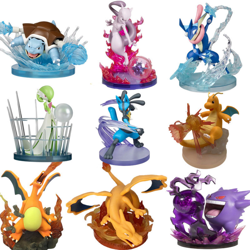 Mô Hình Nhân Vật Hoạt Hình Pokemon Greninja Queen Shaneiduo firedragon Blastoise Super dream Gengar Làm Quà Tặng