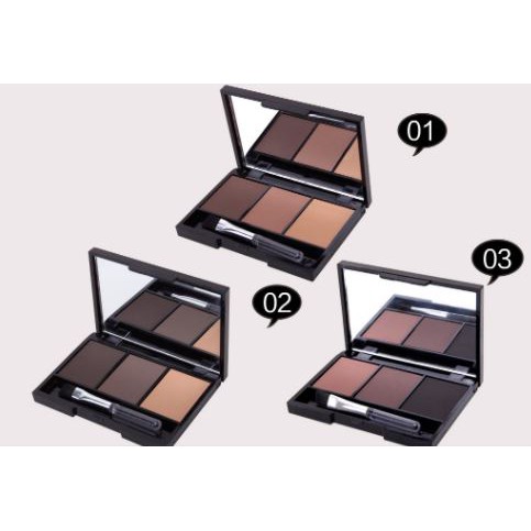 Bột tán lông mày hộp 3 ô Maxdona | BigBuy360 - bigbuy360.vn