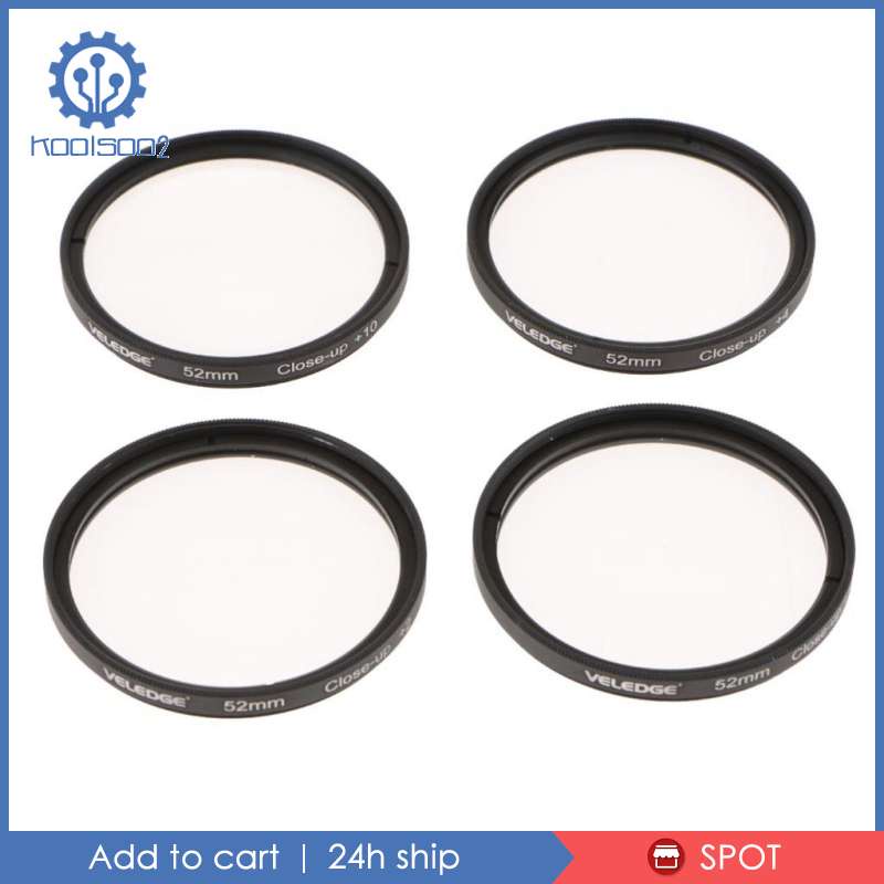 Set 2 Kính Lọc Máy Ảnh 52mm + Túi Đựng 1 + 2 + 4 + 10 + Cho Canon Sony