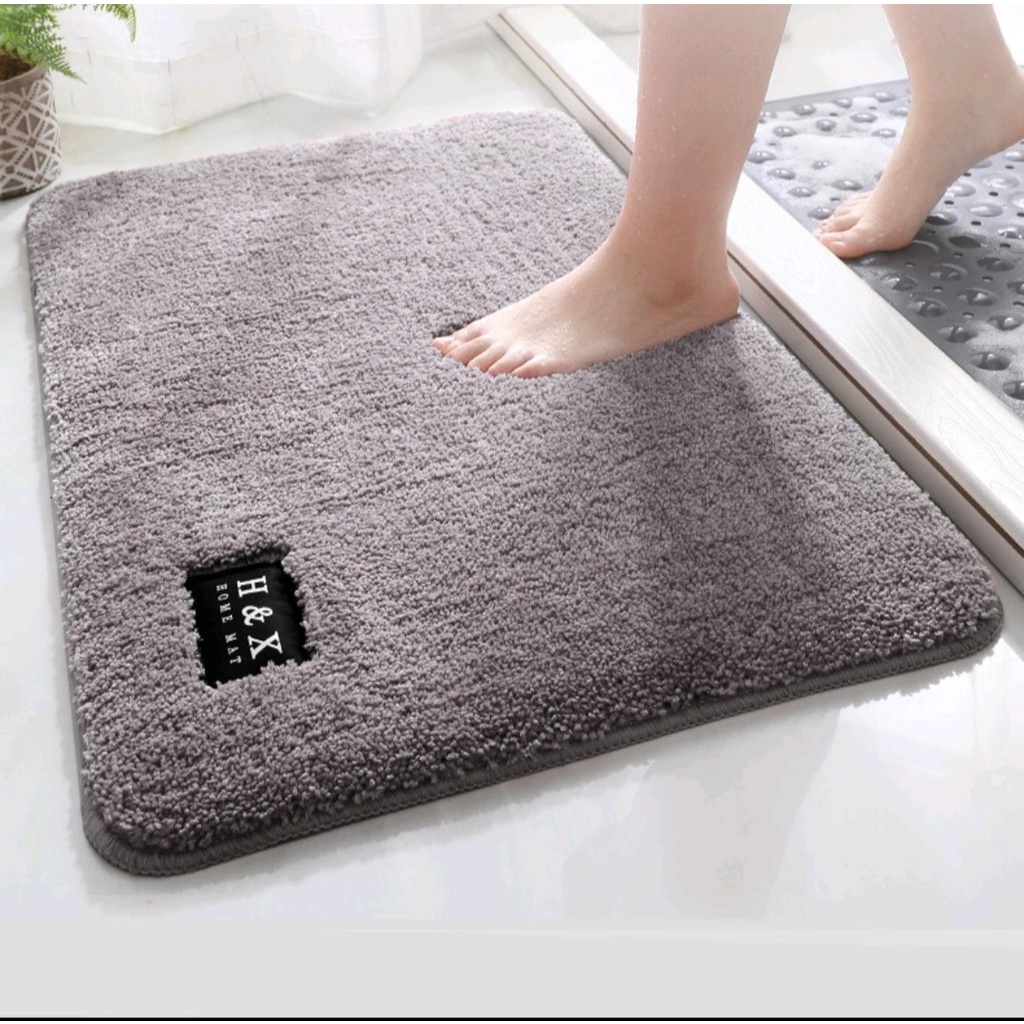 Thảm lau chân chùi chân chống trơn trượt cao cấp kích thước 40x60cm nhiều màu