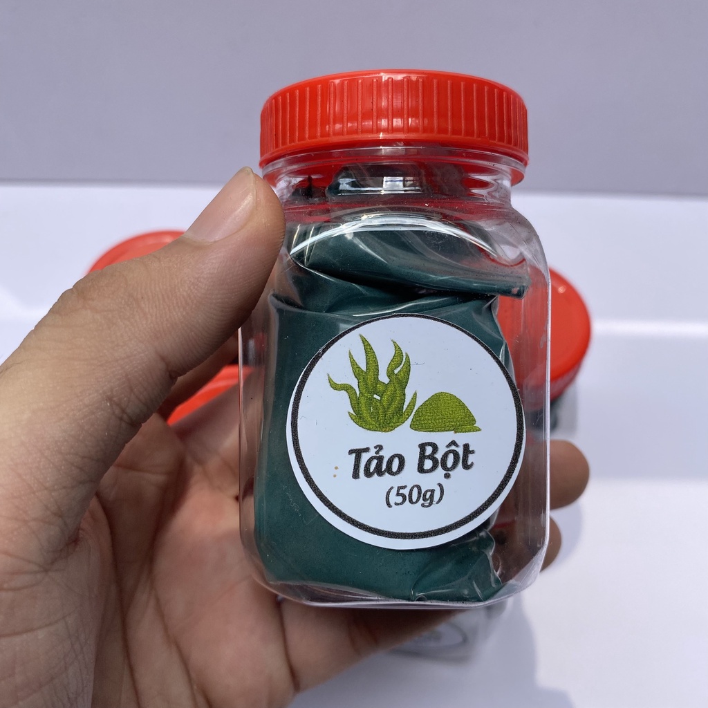 Combo dinh dưỡng cho Artemia Sinh Khối: 1kg cám Tomboy tb0 + 50gram tảo bột