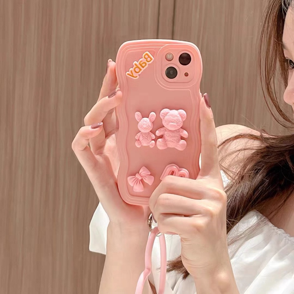 Ốp Điện Thoại Silicone Hình Gấu 3D Cho iPhone 14 13 11 12 Pro MAX Mini 6 6s 7 8 Plus 7plus 8plus 6plus 7 + 8 + X XR XS MAX 11Pro