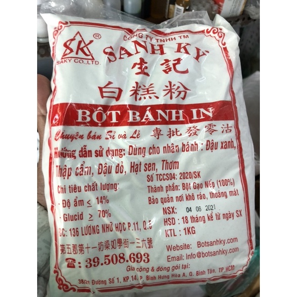 Bột bánh in Sanh Ký