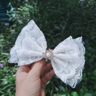 [XINH]Kẹp tóc nơ cài búi buộc tóc hàn quốc bản to nhỏ dành cho tóc ngắn và tóc dài 0017