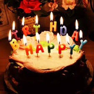 Đèn cầy sinh nhật chữ Happy Birthday