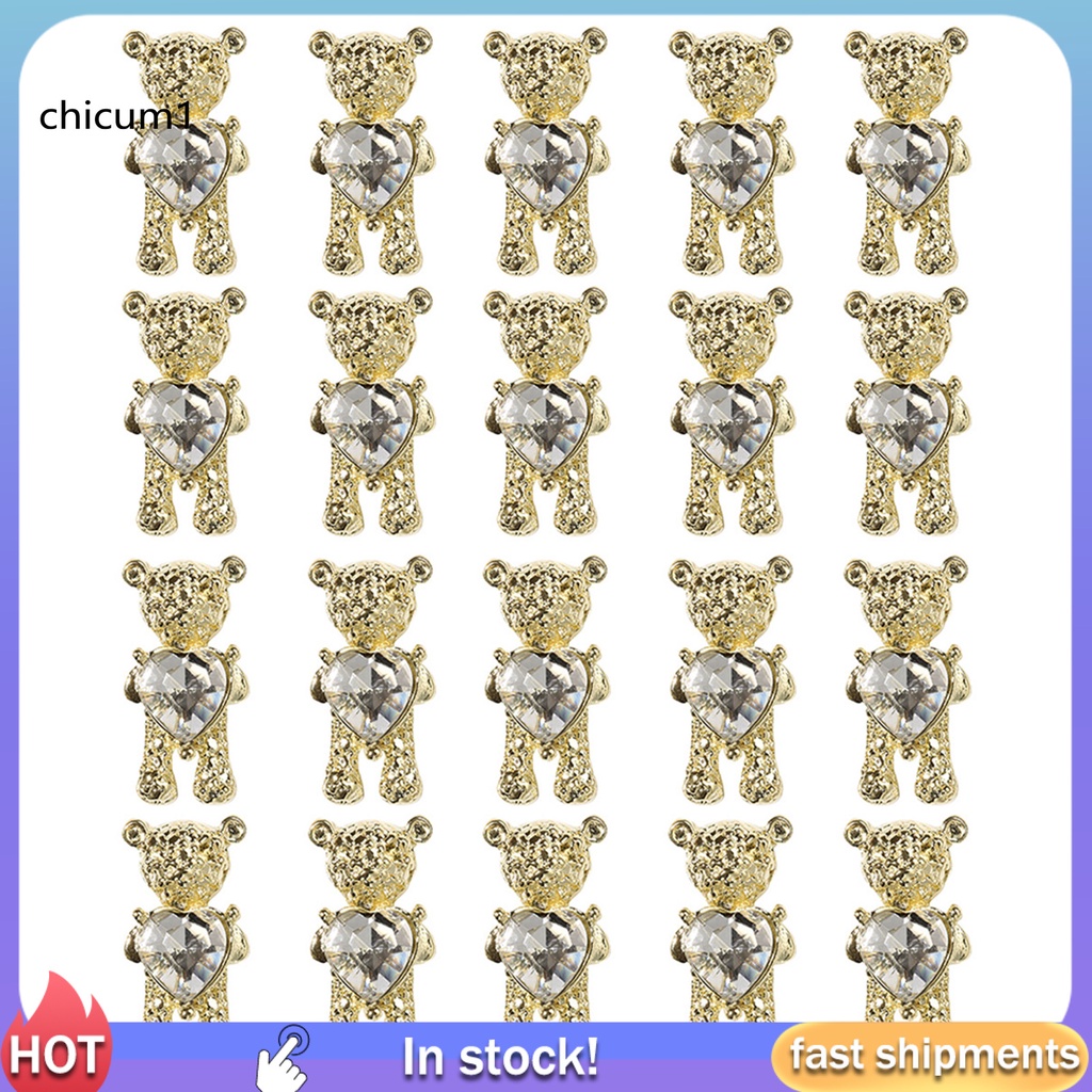 [Hàng mới về] Phụ kiện trang trí móng đính đá lấp lánh diy xinh xắn