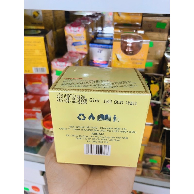 Kem dưỡng trắng da Mangota 18g