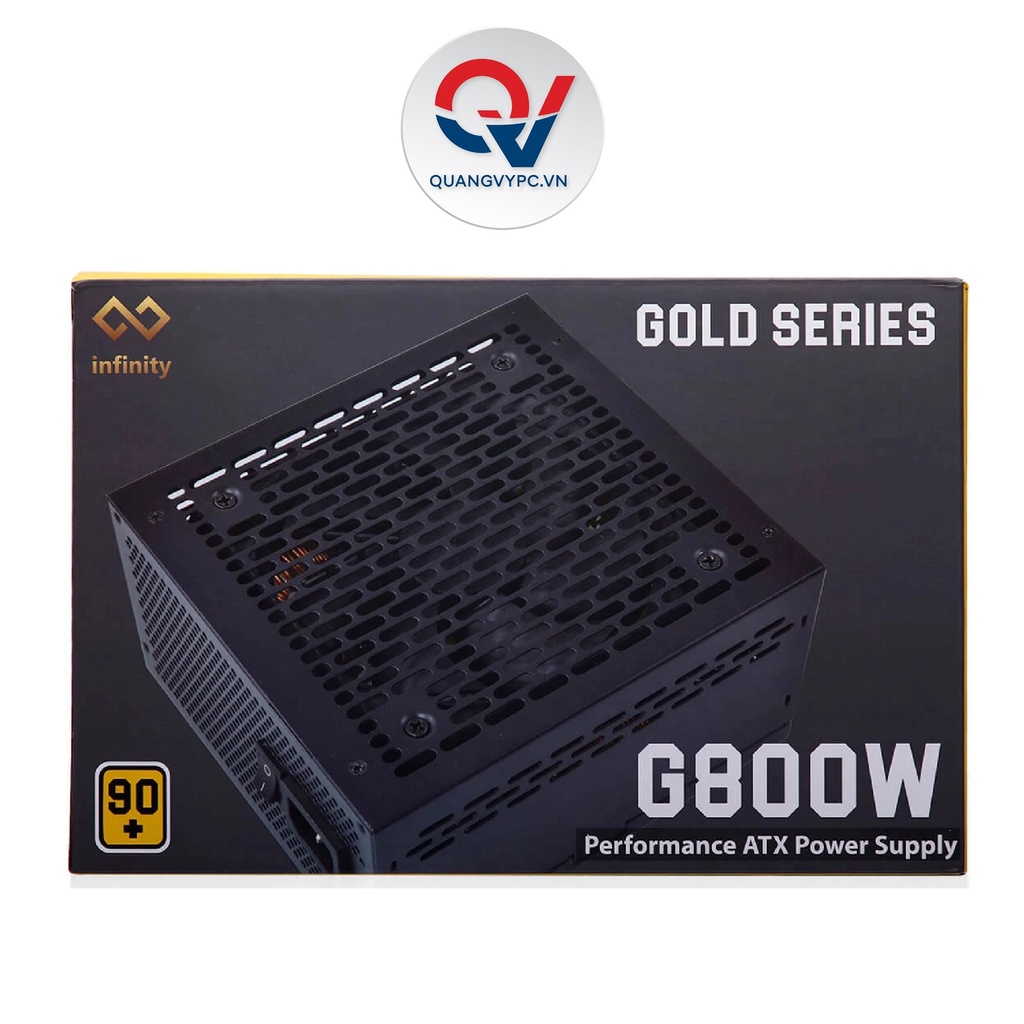 Nguồn máy tính Infinity G800W - (80Plus Gold| Active PFC| Cáp rời Modular) CHÍNH HÃNG