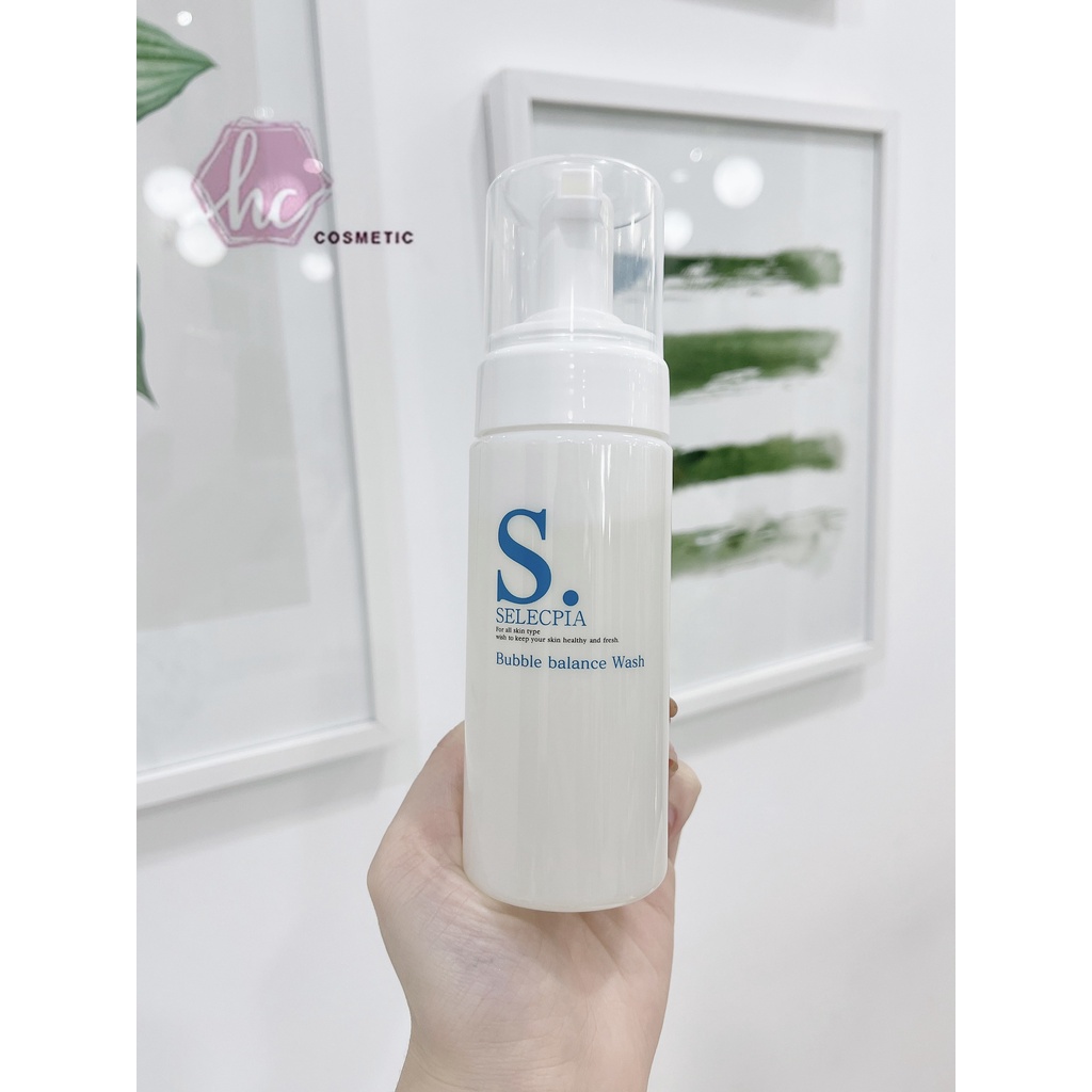 Sữa rửa mặt dạng bọt Selecpia làm sạch da mặt giảm mụn 150ml - Hương Chất Cosmetic