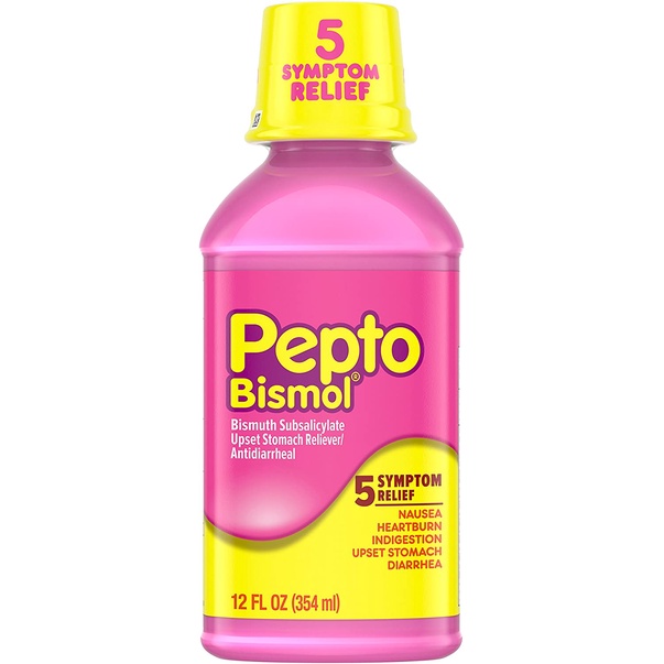 [DATE 07/2023] Pepto Bismol Liquid 354mL (DÙNG ĐỂ GIẢM NHẸ CÁC TRIỆU CHỨNG VỀ DẠ DÀY)