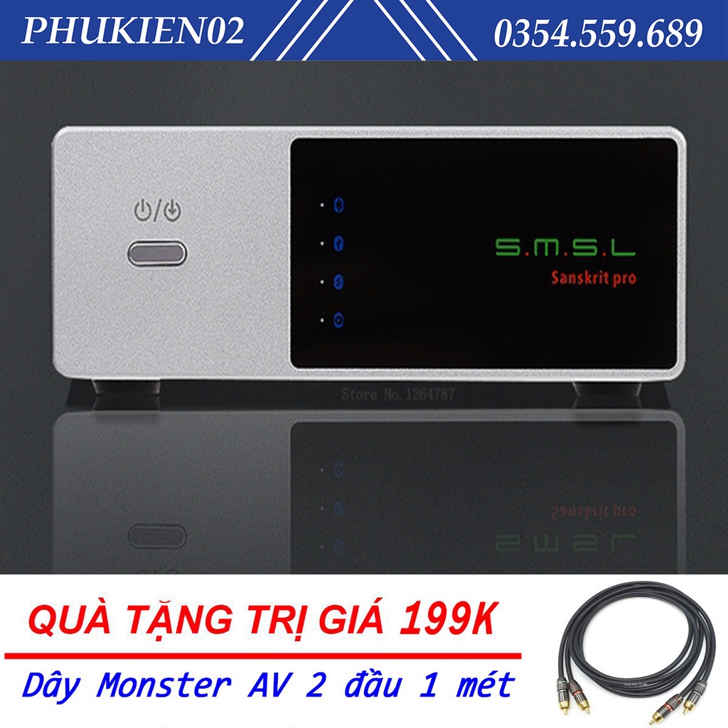 (Quà tặng 199k) Bộ Giải Mã Âm Thanh SMSL Sanskrit-PRO DAC Bộ chuyển đổi kỹ thuật số, mã đầu vào USB / Quang / Đồng trục