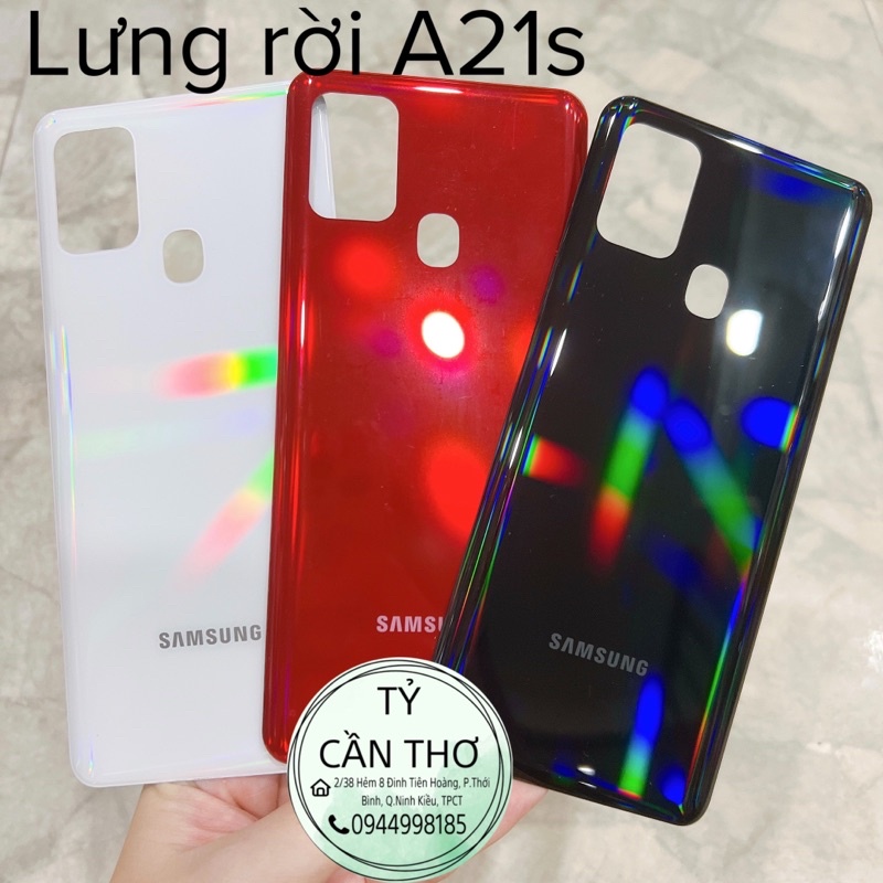 Nắp lưng , lưng kèm viền benzen Samsung A21s zin linh kiện