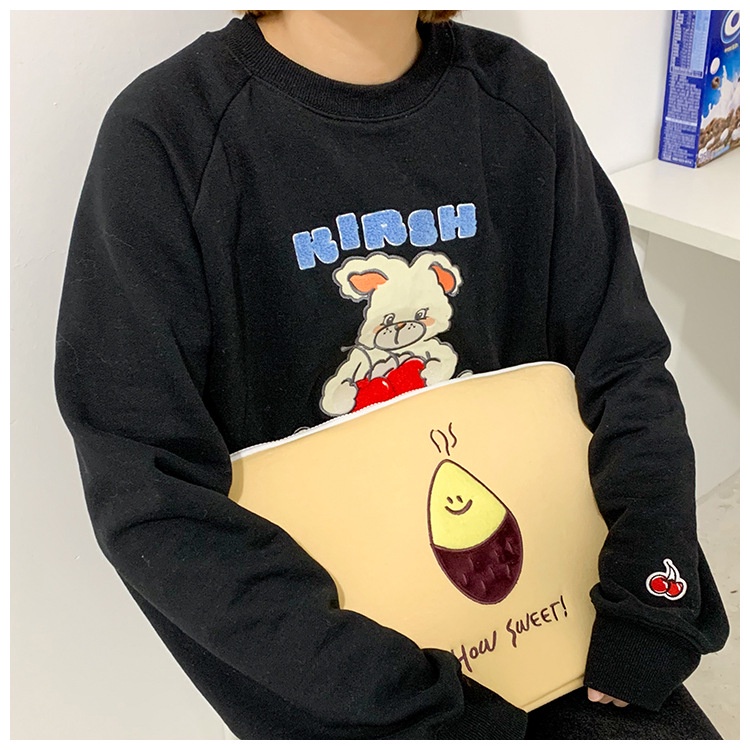 Túi Đựng Máy Tính Bảng  Thêu Họa Tiết Khoai Tây Thiết Kế Dễ Thương Kiểu Hàn Quốc 10/11/13/15 inch