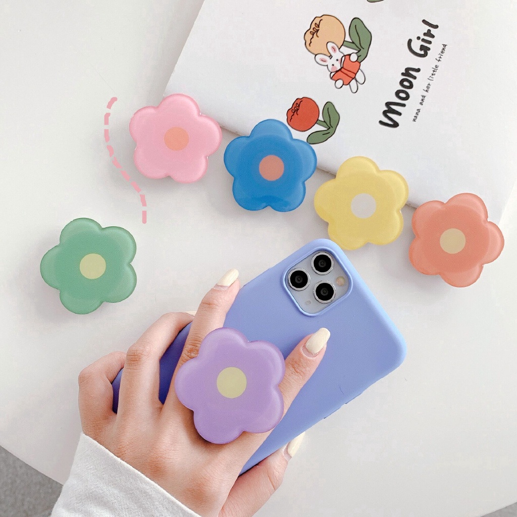 Giá Đỡ Điện Thoại Hình Hoa Nhiều Màu Dễ Thương