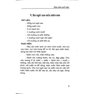 Sách Thực Đơn Cuối Tuần Quỳnh Chi