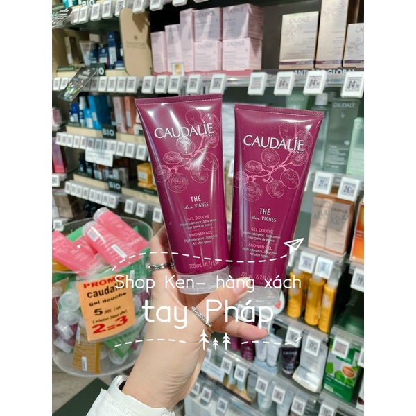 Sữa tắm CAUDALIE 200ml- thơm nức mũi, mềm mịn da- hàng Pháp