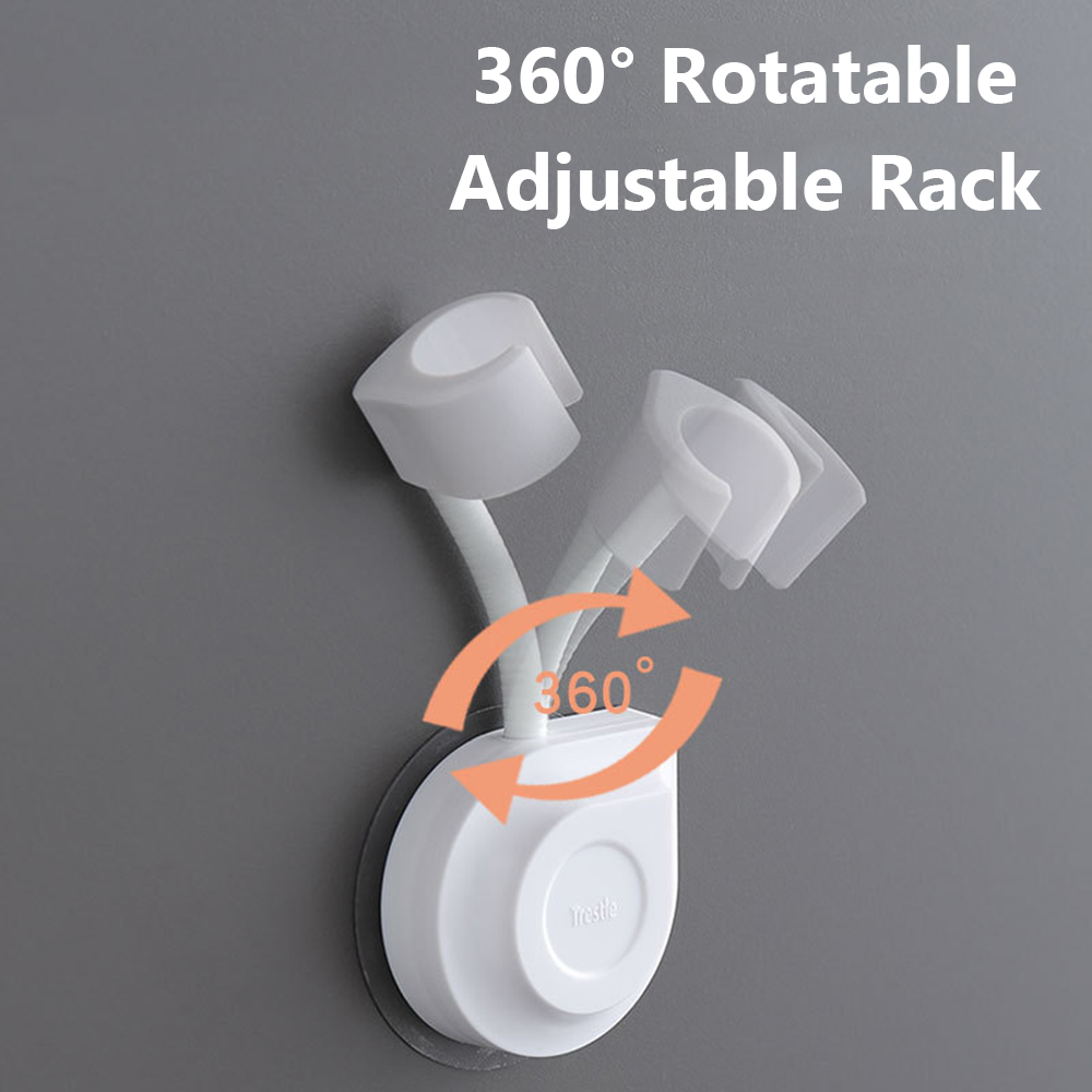 360° Self-adhesive Adjustable Wall Mounted Shower Holder Bathroom Accessories