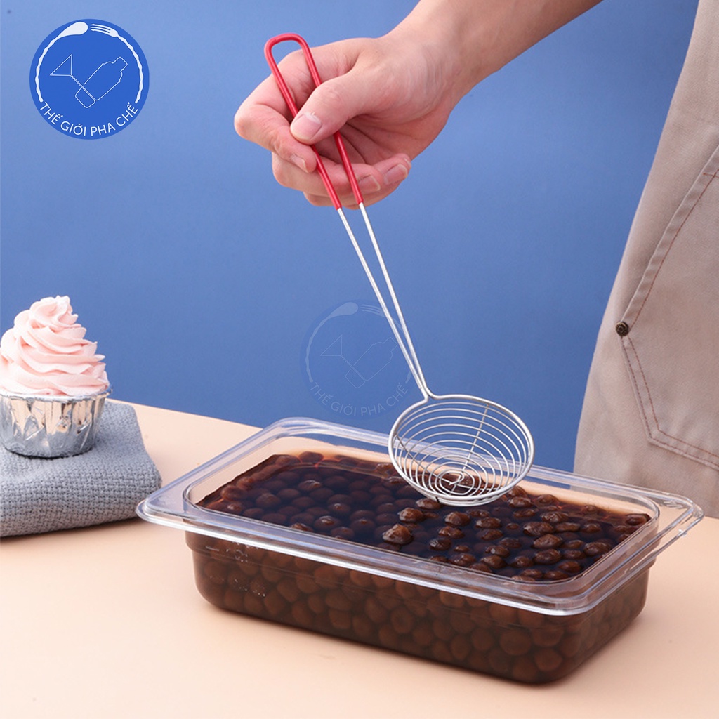 Muôi Inox Cao Cấp Múc Trân Châu Hàng Dày
