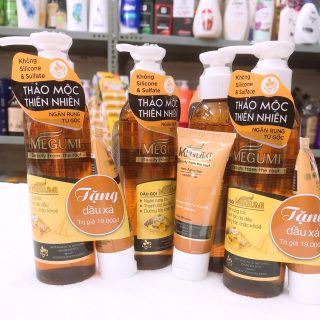 Combo dầu gội megumi thảo dược