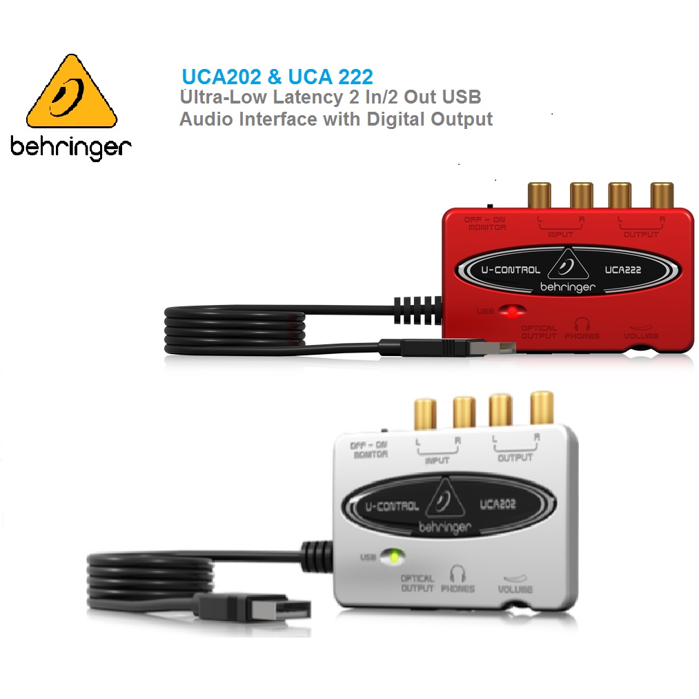 Behringer UCA222/UCA202 -Card âm thanh Nhỏ gọn tiện lợi