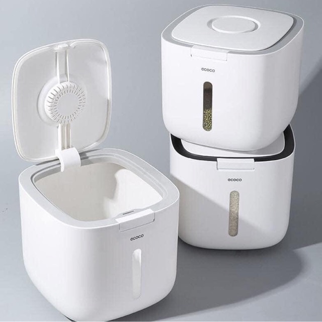 [ LOẠI LỚN 10KG ] Thùng Đựng Gạo ECOCO - Chống Ẩm, Chống Mối Mọt - Loại 10kg - Chính Hãng