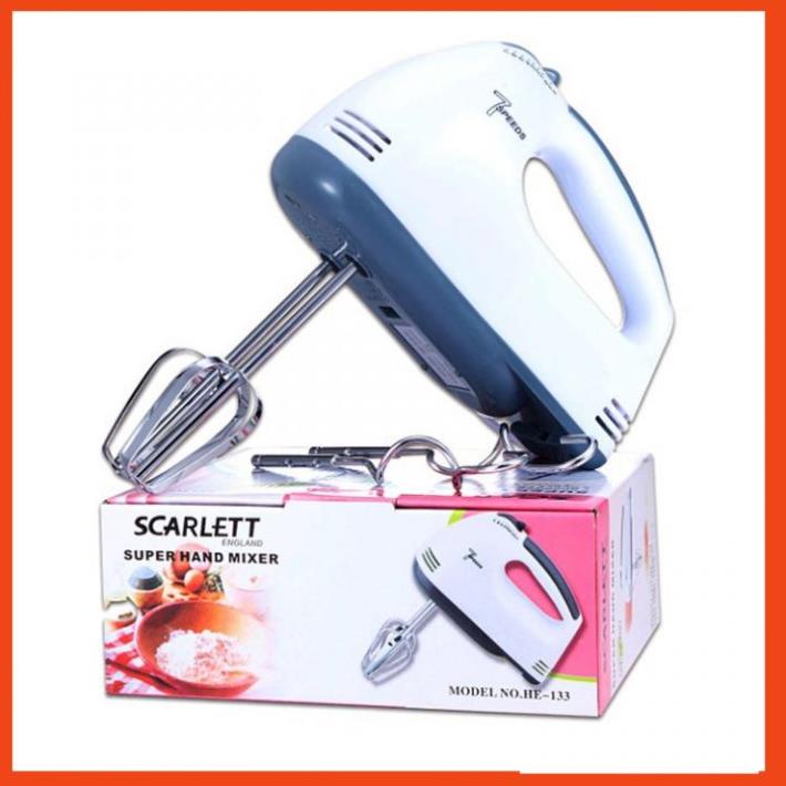 Máy Đánh Trứng Cầm Tay Máy Đánh Trứng Mini Cầm Tay Scarlett 7 Tốc Độ Cực Mạnh  BN