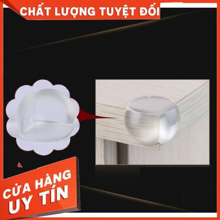 [SỐC-SALE] Bịt góc bàn CAO CẤP KÈM 3 MIẾNG DÁN 3 MẶT chất liệu silicon an toàn cho bé