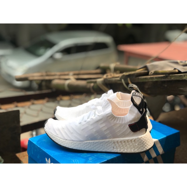 Giày thể thao r2 trắng cổ chun