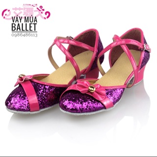 Giày khiêu vũ dancesport latin bít mũi